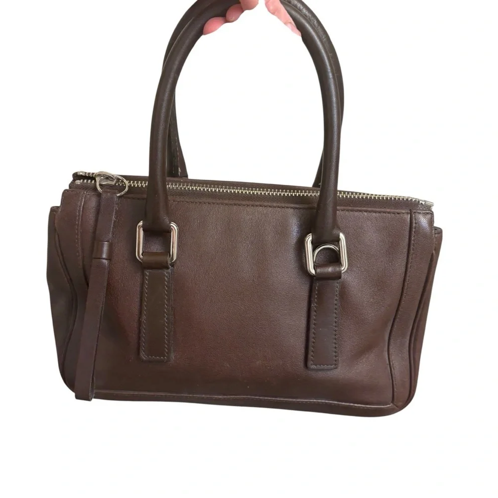 Coach Vintage Brown leather Bonnie’s Legacy 9421 Small Zip Satchel bag RARE